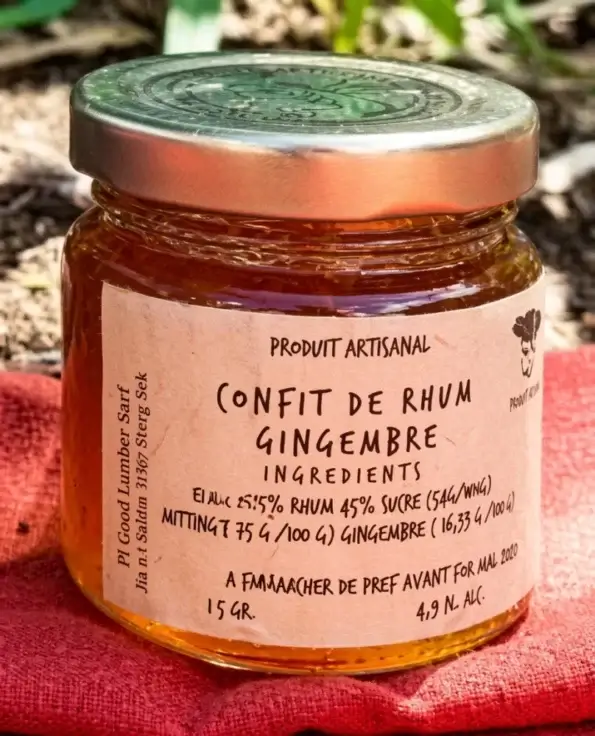 Confit de rhum gingembre