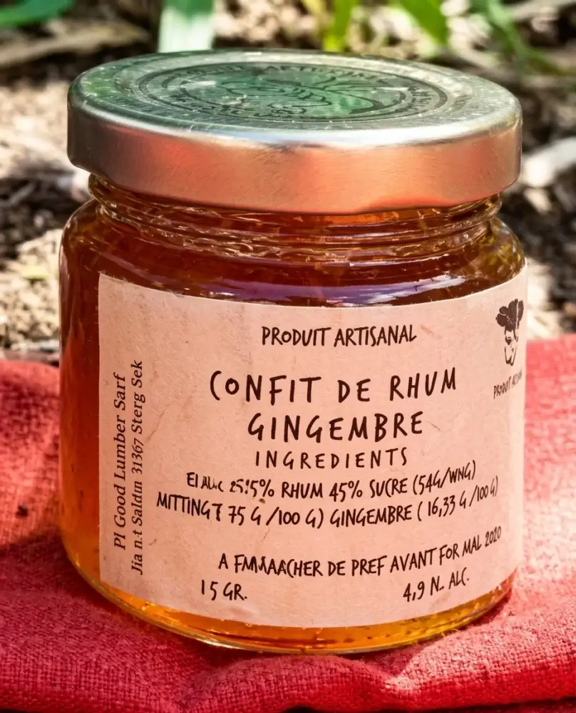 Confit de rhum gingembre (AI Enhanced)