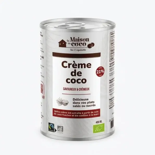 Crème de coco bio 21% MG