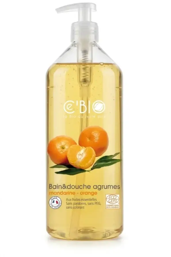 Gel douche mandarine orange bio 500ml