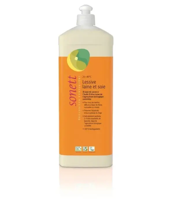 Lessive laine et soie bio 1L