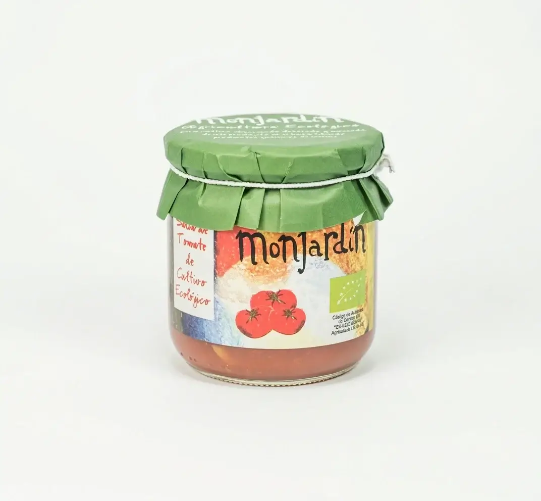 Sauce tomate bio conserves Monjardin (AI Enhanced)