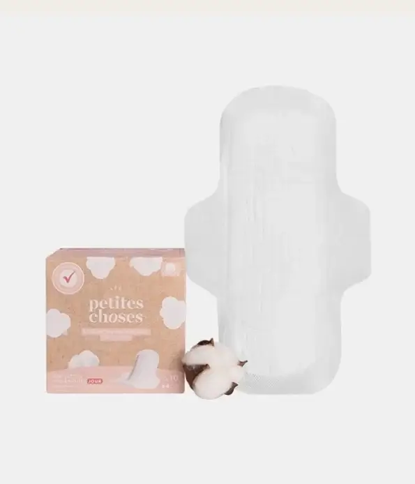 Serviette hygiénique jour coton bio boite de 10