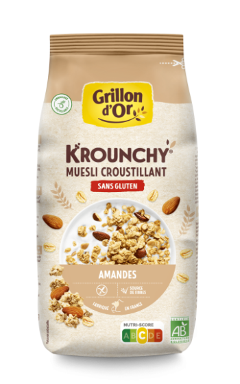 Krounchy amande avoine sans gluten 500g bio