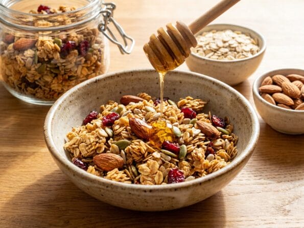 Granola Maison Doré au Miel, Amandes, Graines & Cranberries Bio